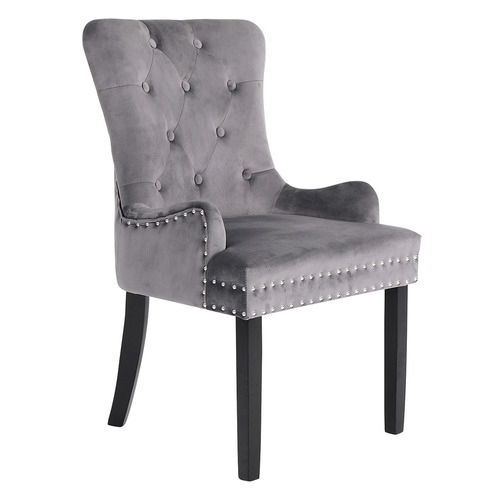 Villarreal Studded Velvet Dining Chairs