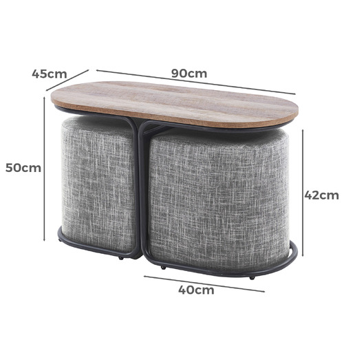 3 Piece Southland Coffee Table & Ottoman Set