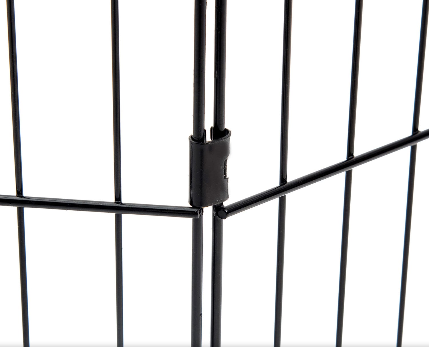 Black-8-Panel-Portable-Steel-Pet-Playpen-with-Cover-PET-PP