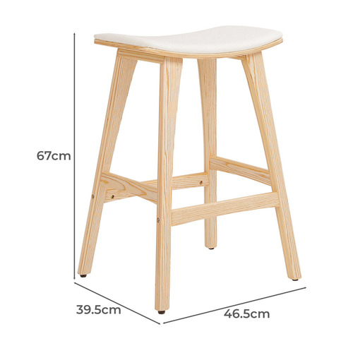 65cm Andre Upholstered Bar Stools