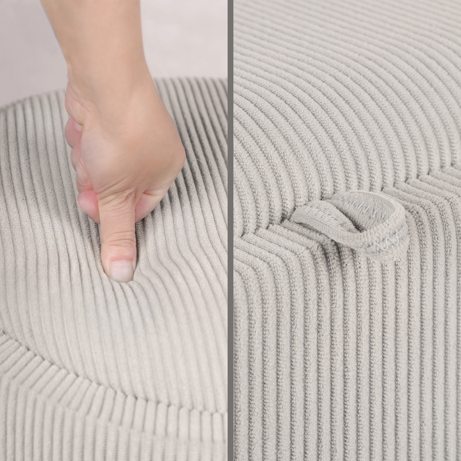 Evelyn Corduroy Storage Ottoman Bench