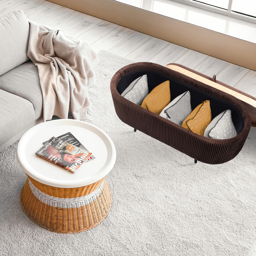 Evelyn Velvet Storage Ottoman Bench