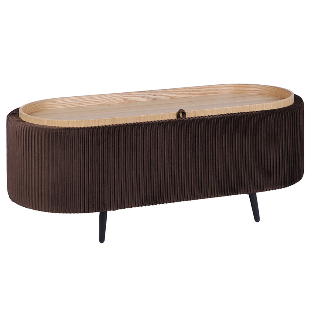 Evelyn Velvet Storage Ottoman Bench