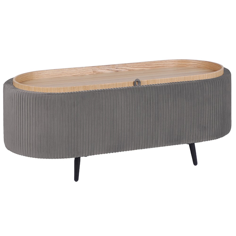 Evelyn Velvet Storage Ottoman Bench