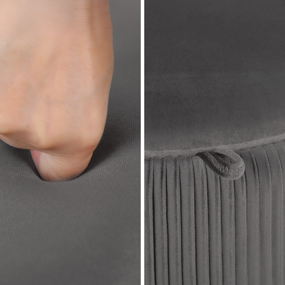 Evelyn Velvet Storage Ottoman