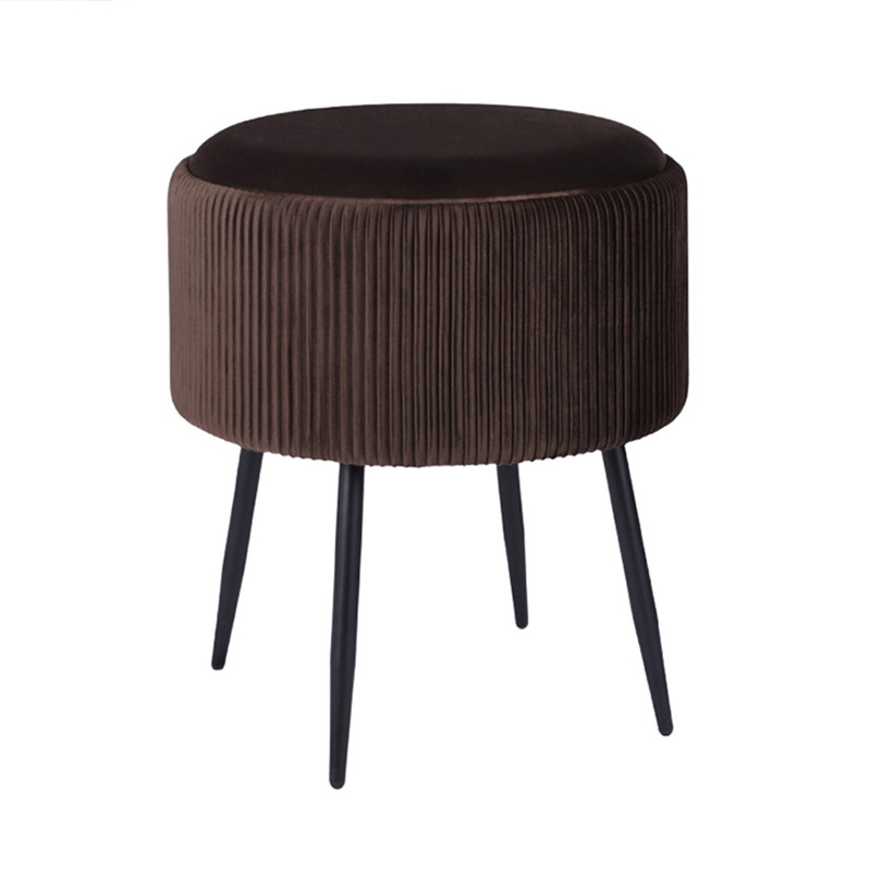 Evelyn Velvet Storage Ottoman