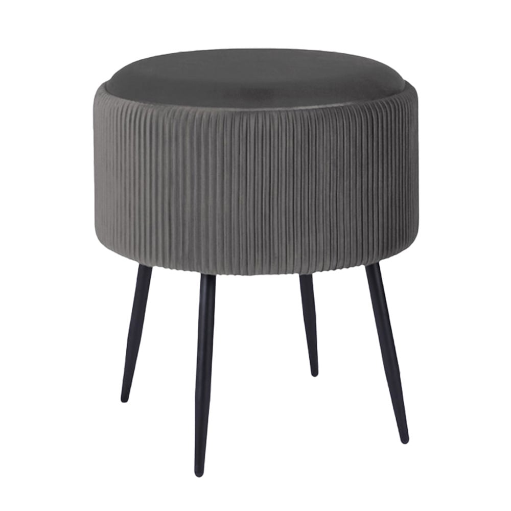 Evelyn Velvet Storage Ottoman