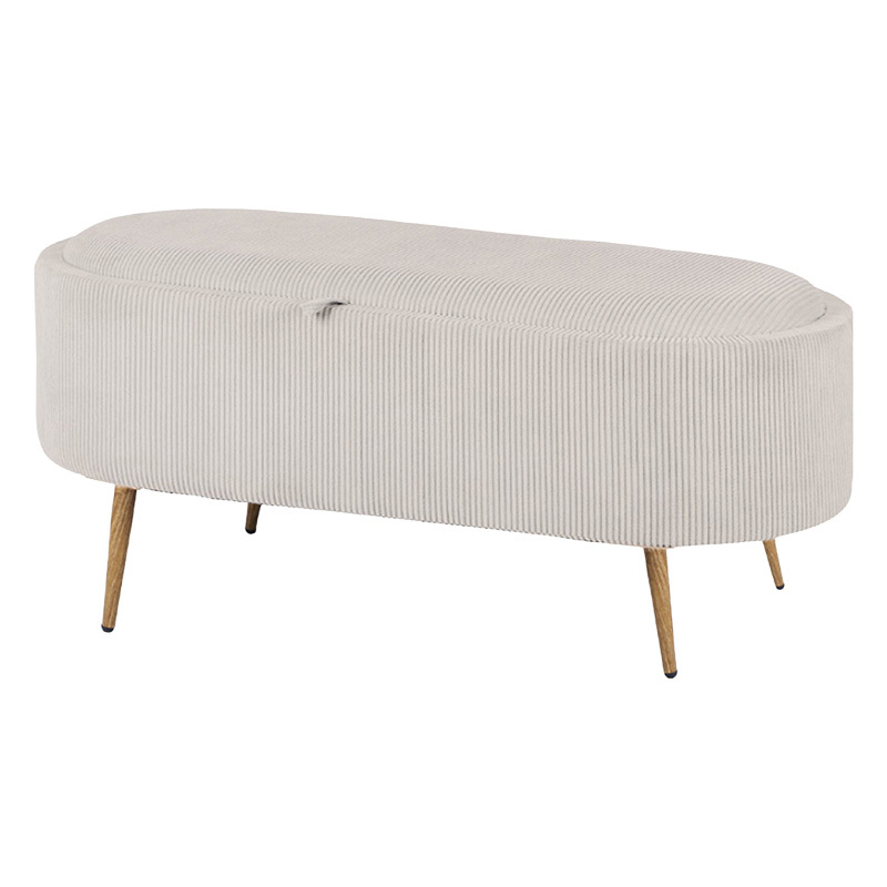 Evelyn Corduroy Storage Ottoman Bench