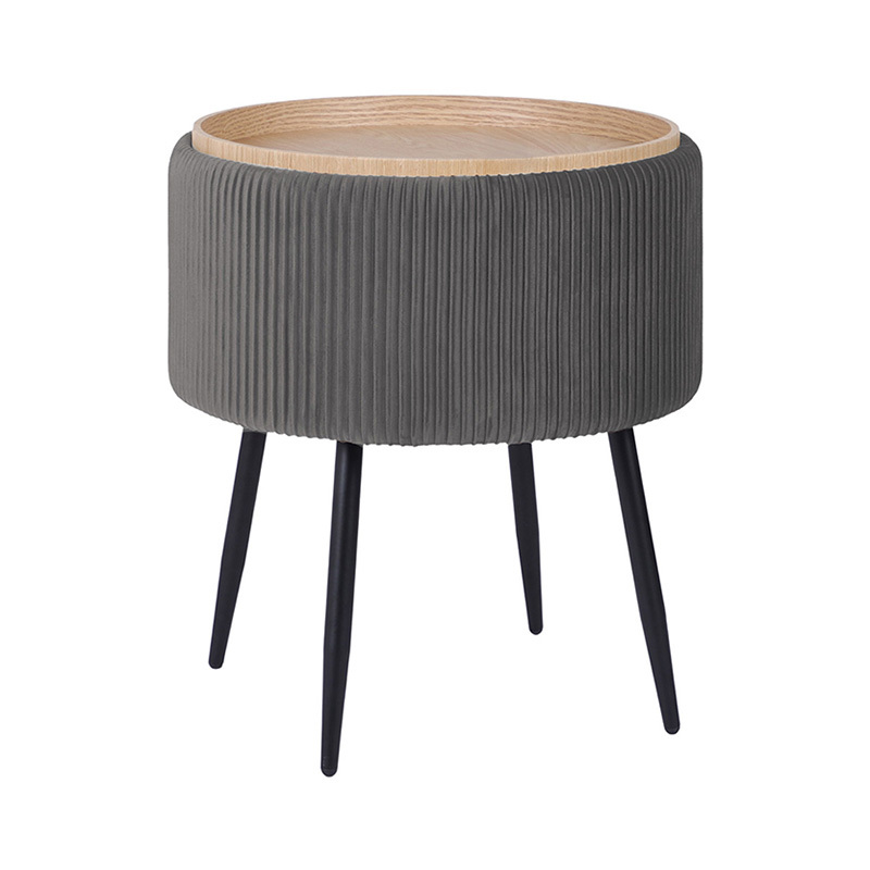Evelyn Velvet Storage Ottoman