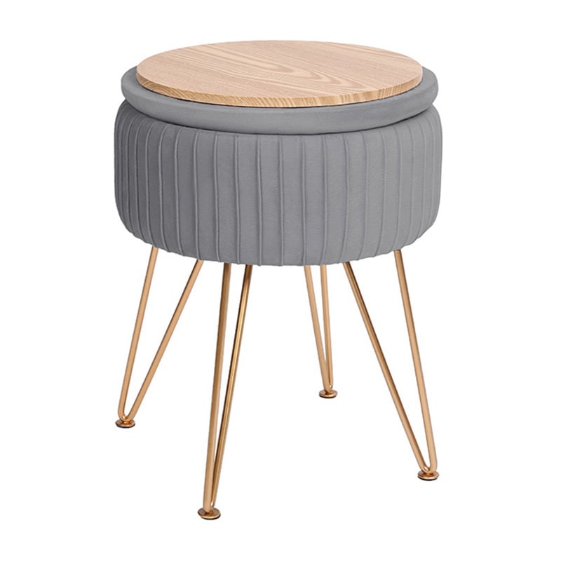 Kiara Velvet Storage Ottoman