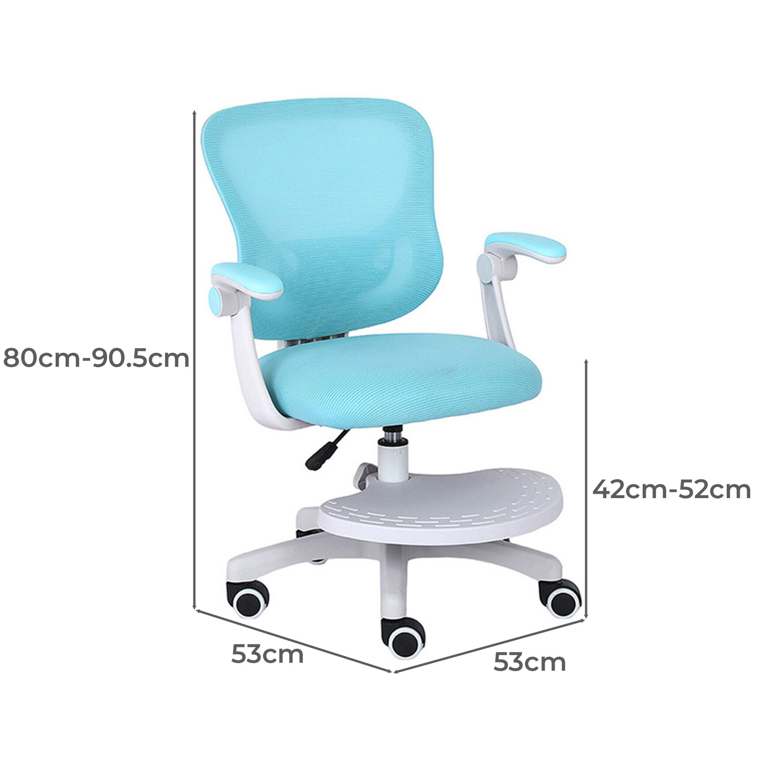 Kids' Julie Mesh Desk Chair with Footrest