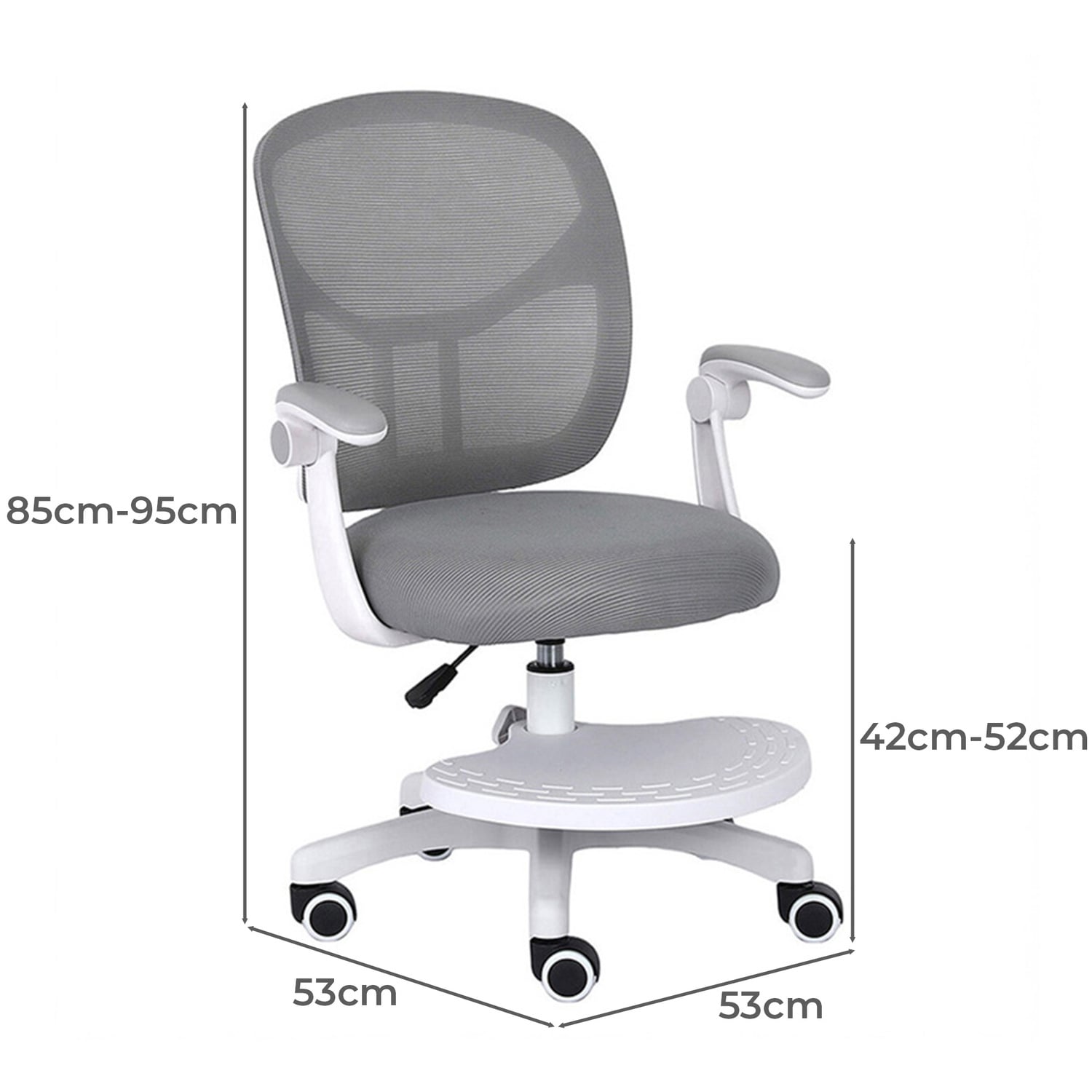 Kids' Tristan Mesh Desk Chair with Footrest