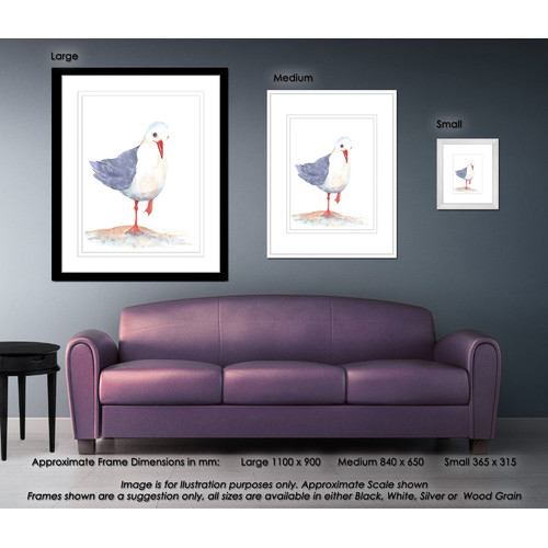 Seagull-Watercolour-Two-of-Three-Framed-Print-Seagull02