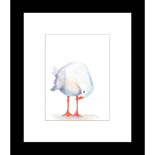 Seagull-Watercolour-Three-of-Three-Framed-Print-Seagull03