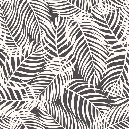 Charcoal Palms Peel & Stick Wallpaper