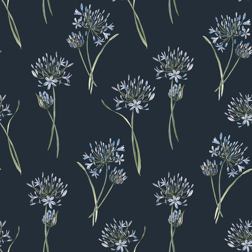 Agapanthus Peel & Stick Wallpaper