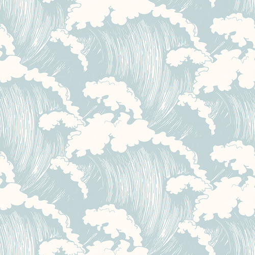 LasPalmaHome Japanese Waves Peel & Stick Wallpaper | The Build by