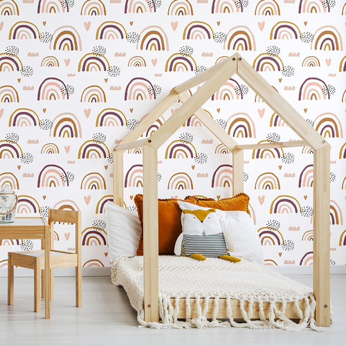 Earthchild Rainbows Peel & Stick Wallpaper | The Build by Temple & Webster