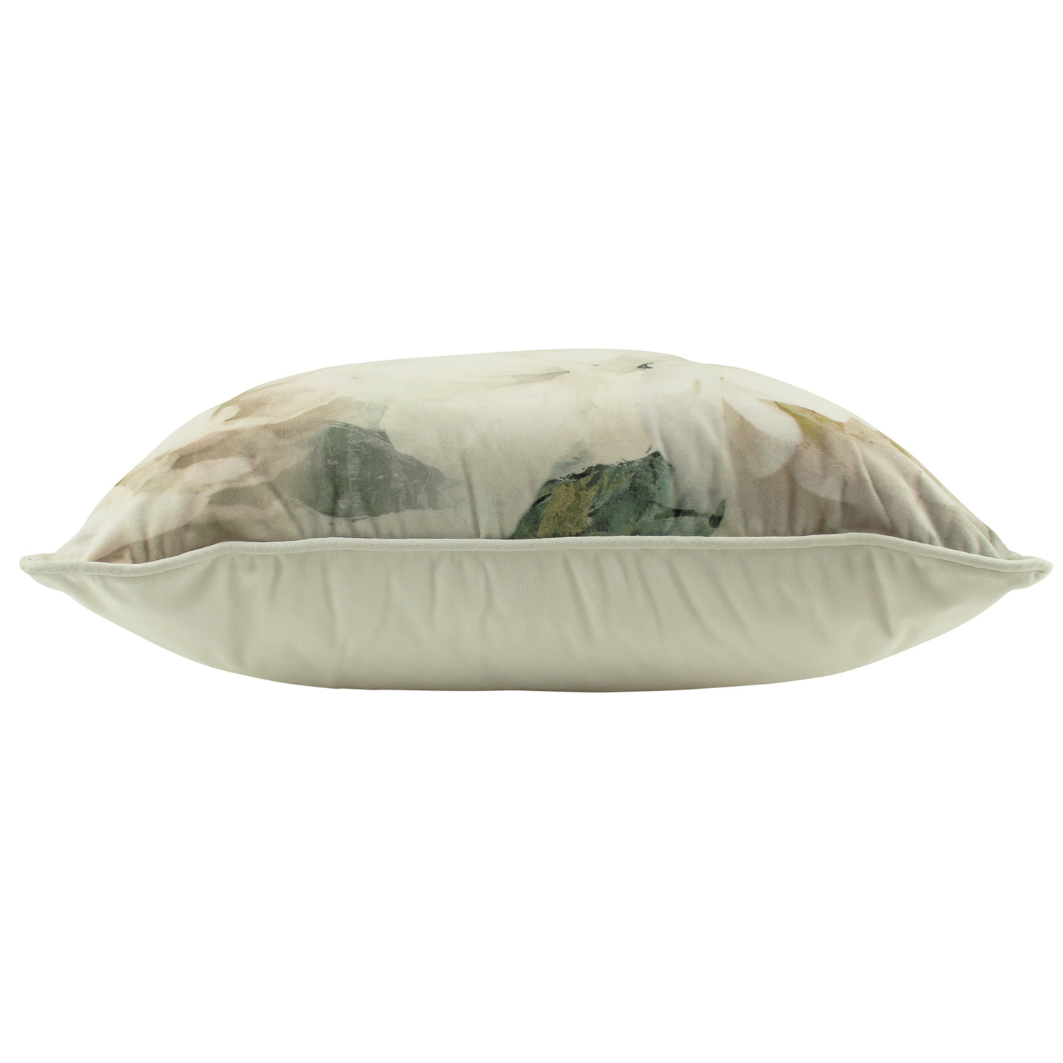 White Peony Velvet Cushion