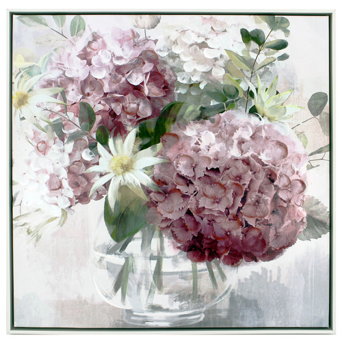 SageLane Daisy Posy Framed Canvas Wall Art | Temple & Webster