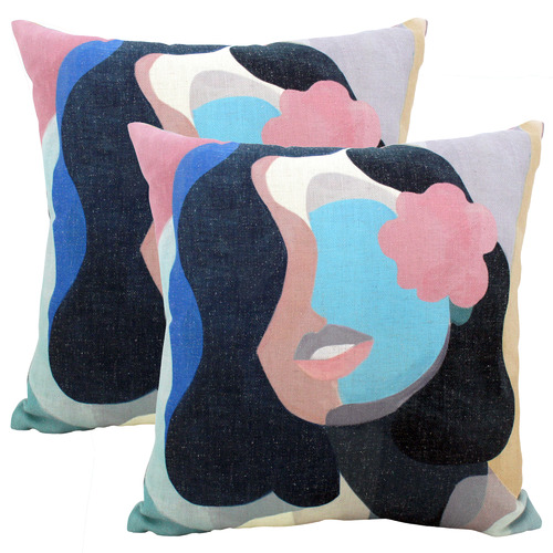 Abstract Beauty Linen Blend Cushion
