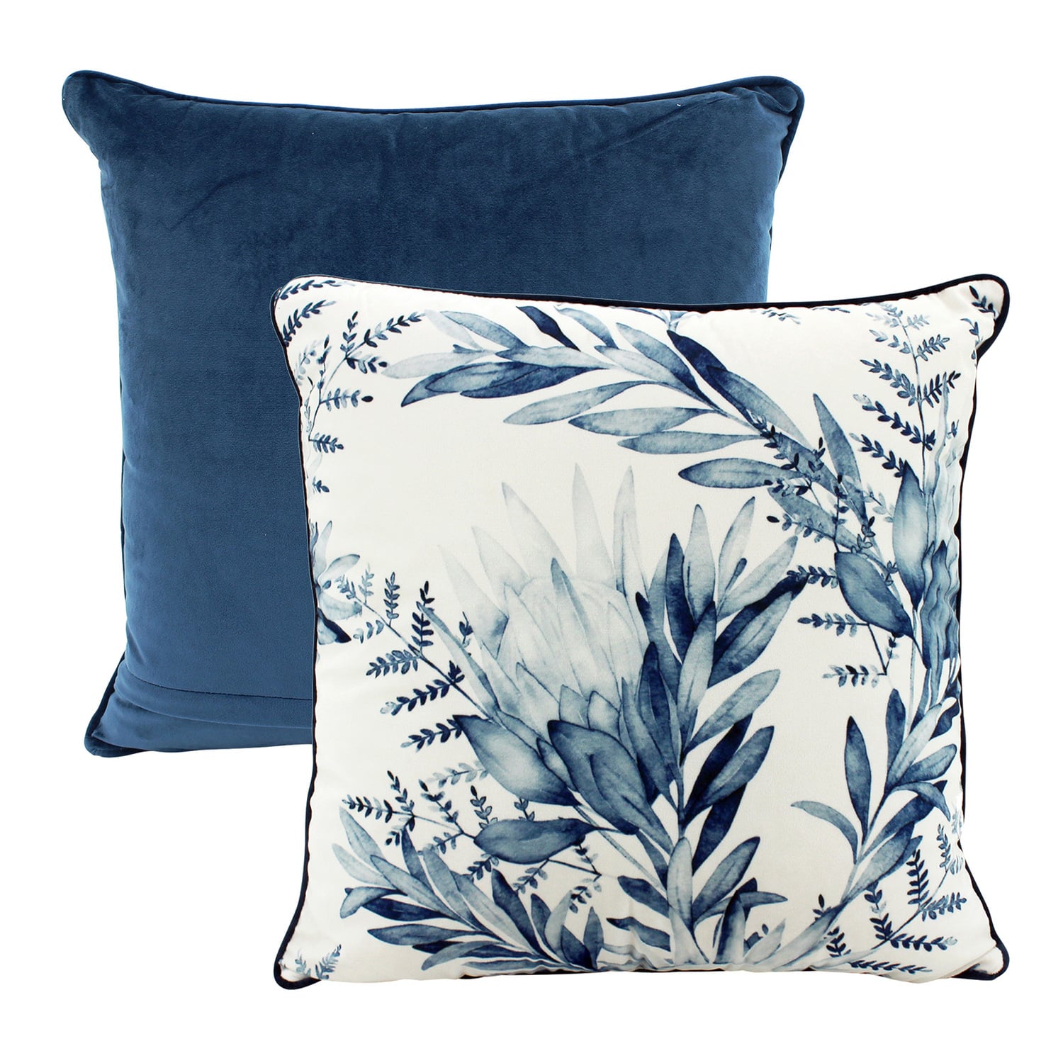 Watercolour Botany Velvet Cushion