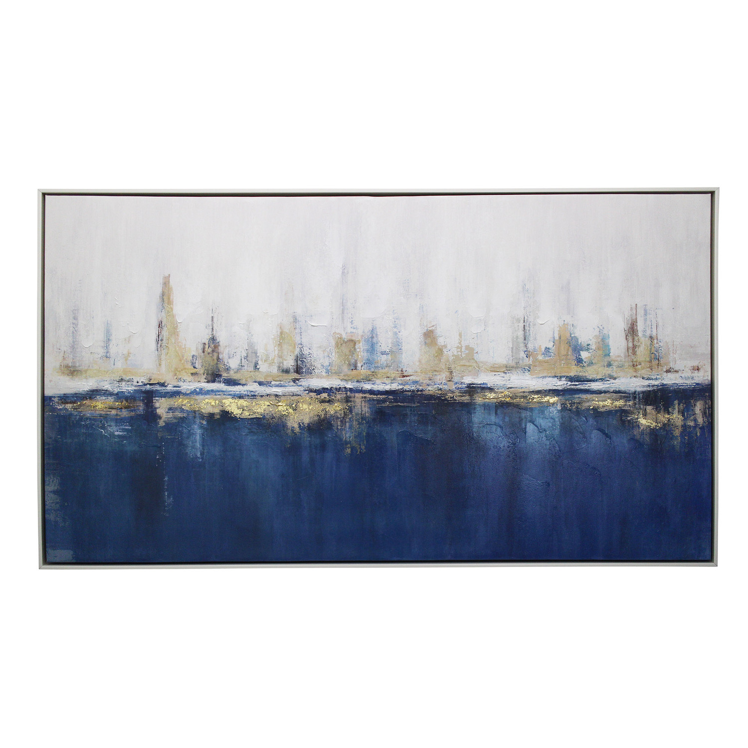 How Blue-Tiful Framed Canvas Wall Art