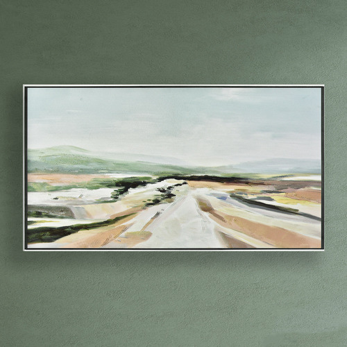 Lighten Your Road Framed Canvas Wall Art