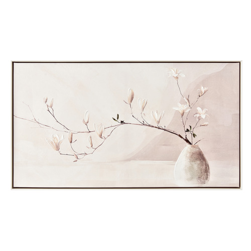 Stick in the Bud Framed Canvas Wall Art