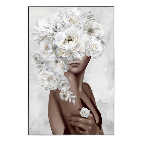 Gentle Hex Framed Canvas Wall Art