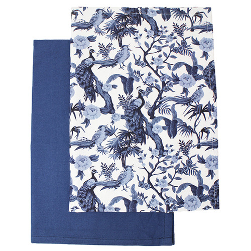 2 Piece Torun Blue Bird Tea Towel Set