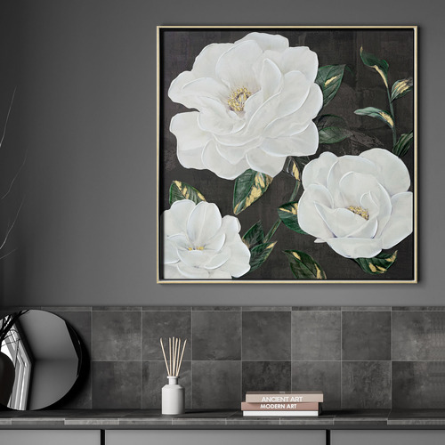 Bloom Gates Framed Canvas Wall Art