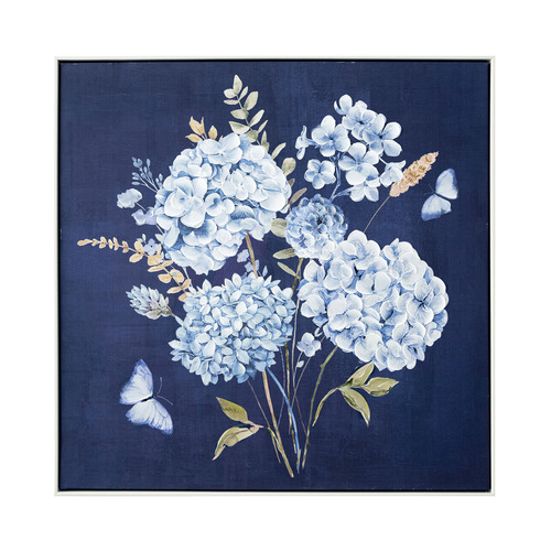 Hi-Drangeas Framed Canvas Wall Art