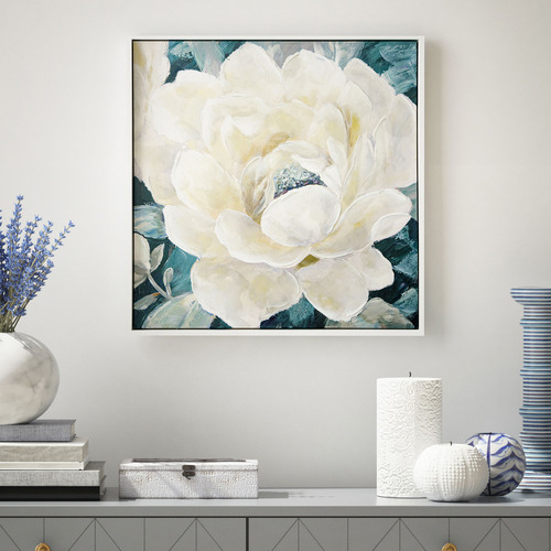 Solar Flower Framed Canvas Wall Art | Temple & Webster