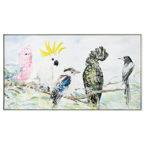 Look Birds Framed Canvas Wall Art