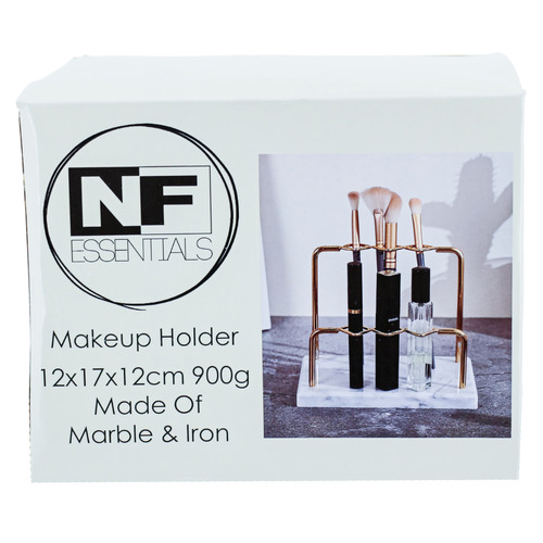 Norwood Marble & Iron Makeup Holder