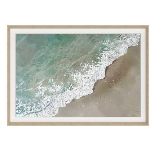 Wave Hello Framed Canvas Wall Art