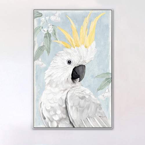 Cocka-too Cute Framed Canvas Wall Art