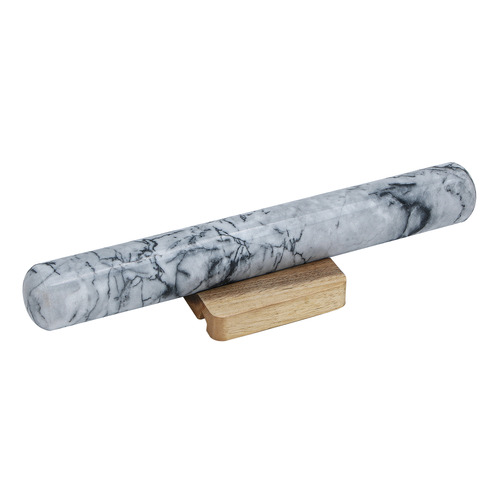 2 Piece Morrison Marble Rolling Pin & Holder Set