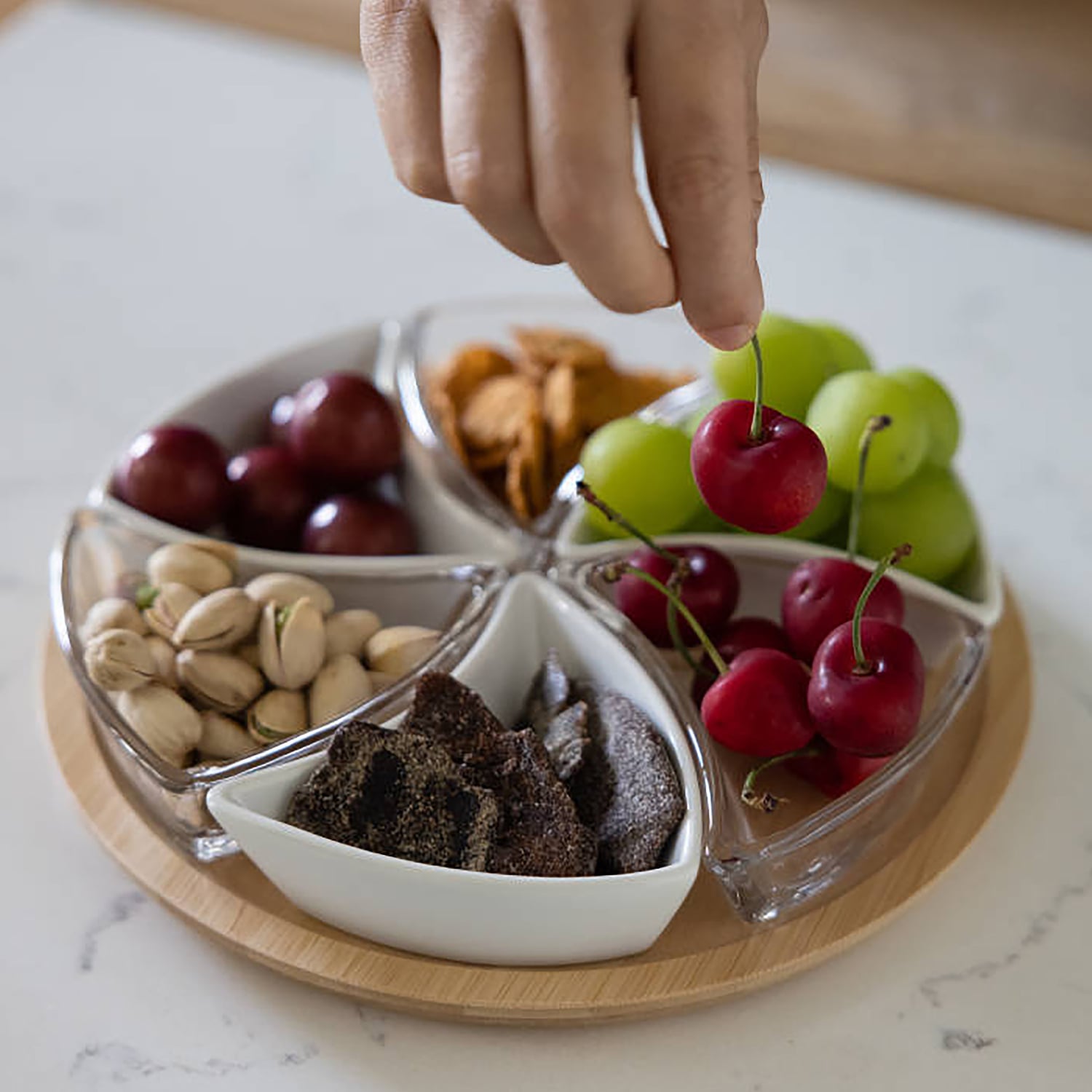 7 Piece Cerrito Pinwheel Serving Set