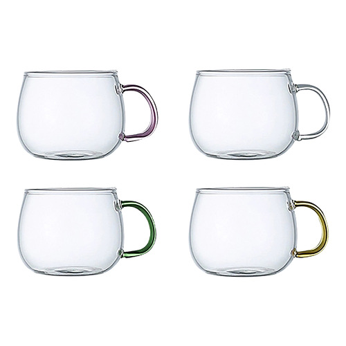 4 Piece Denver 350ml Glass Cup Set