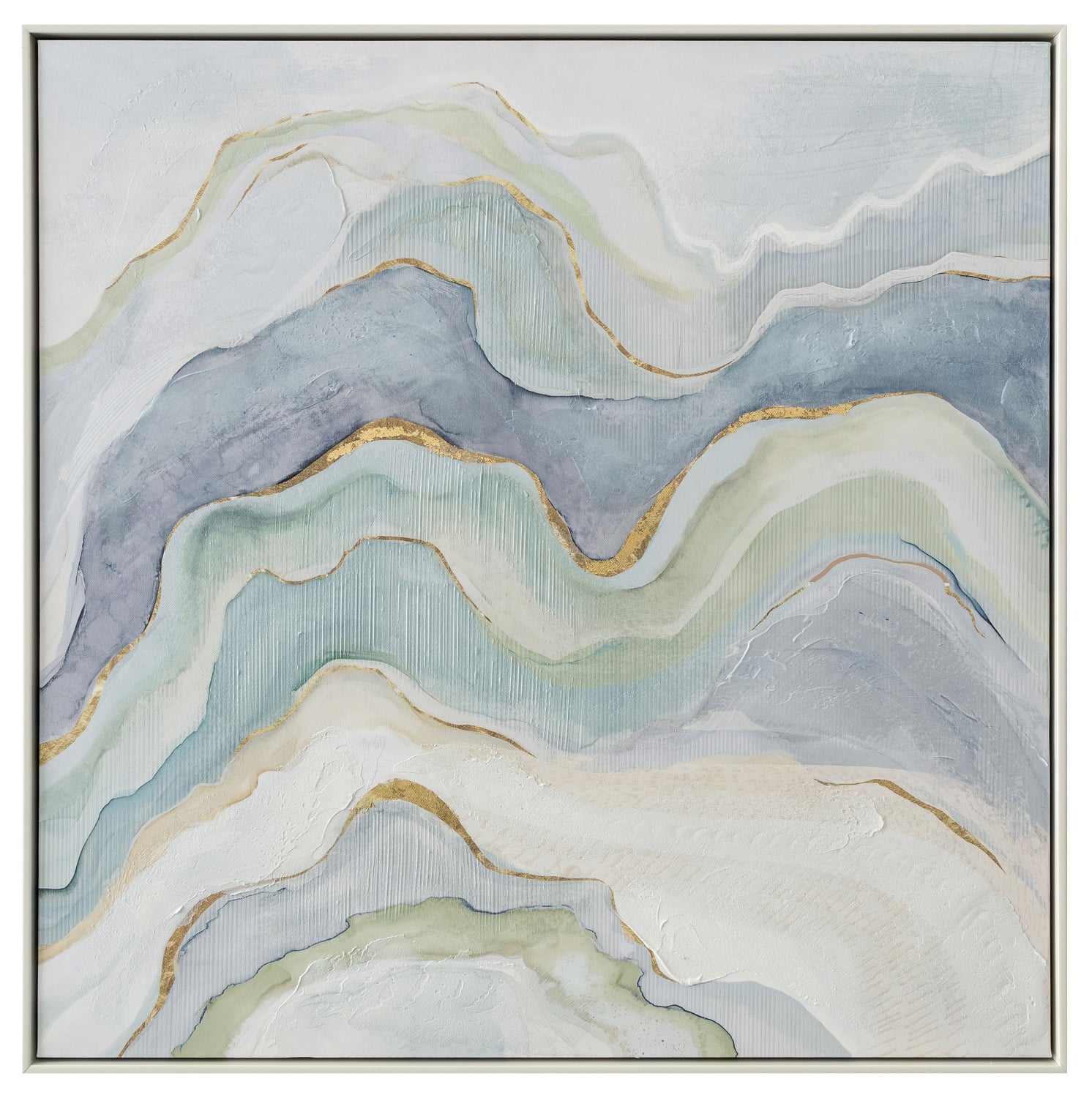 Wavy Baby Framed Canvas Wall Art