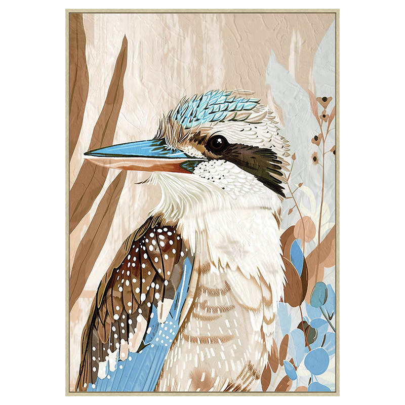 Kooka-Who Framed Canvas Wall Art