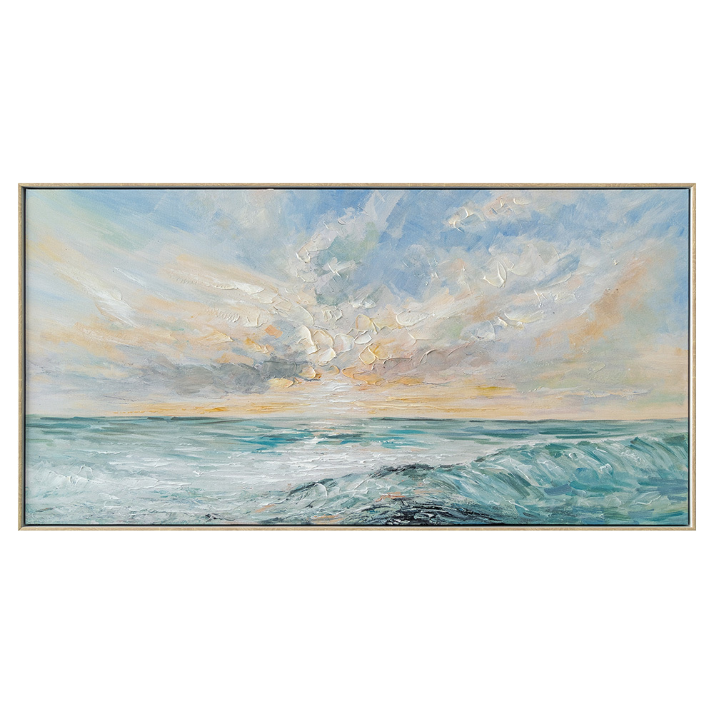 Seas the Day Framed Canvas Wall Art