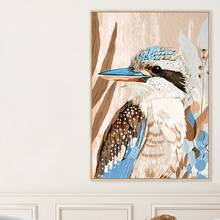 Kooka-Who Framed Canvas Wall Art