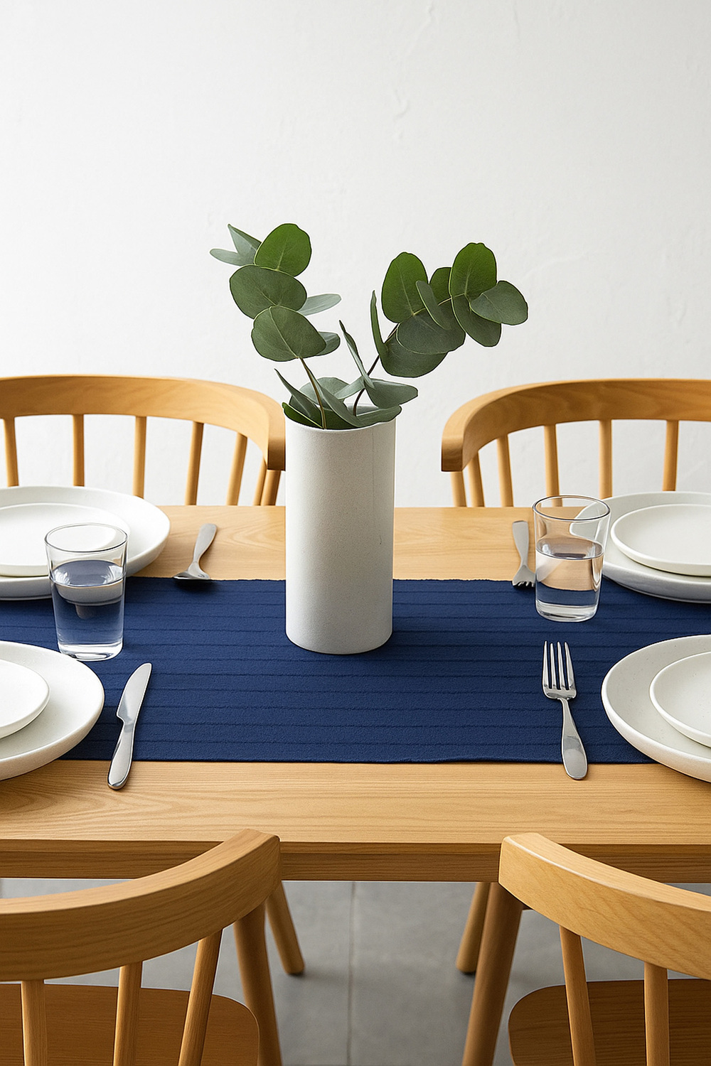 Napery Dobby Cotton-Blend Table Runner