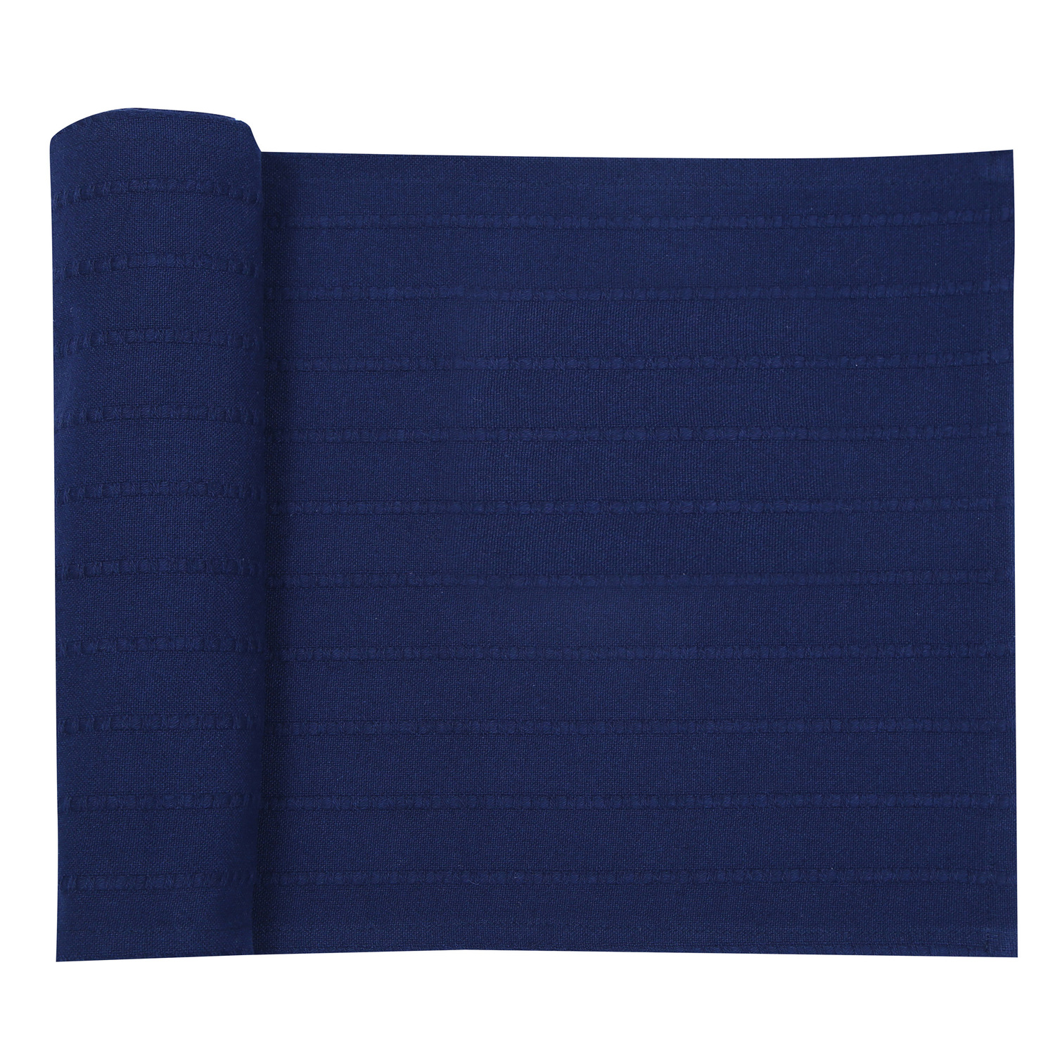 Napery Dobby Cotton-Blend Table Runner