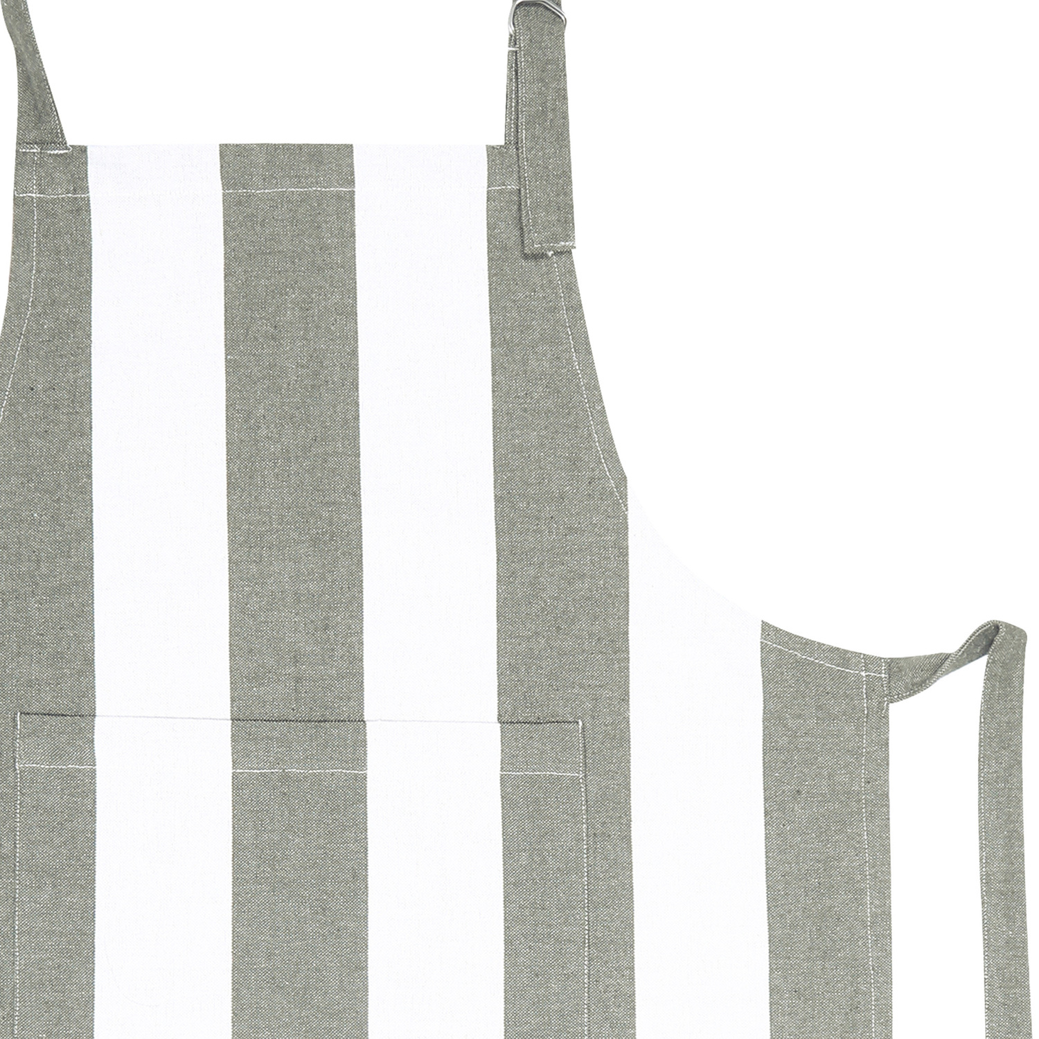 Napery Striped Cotton-Blend Apron