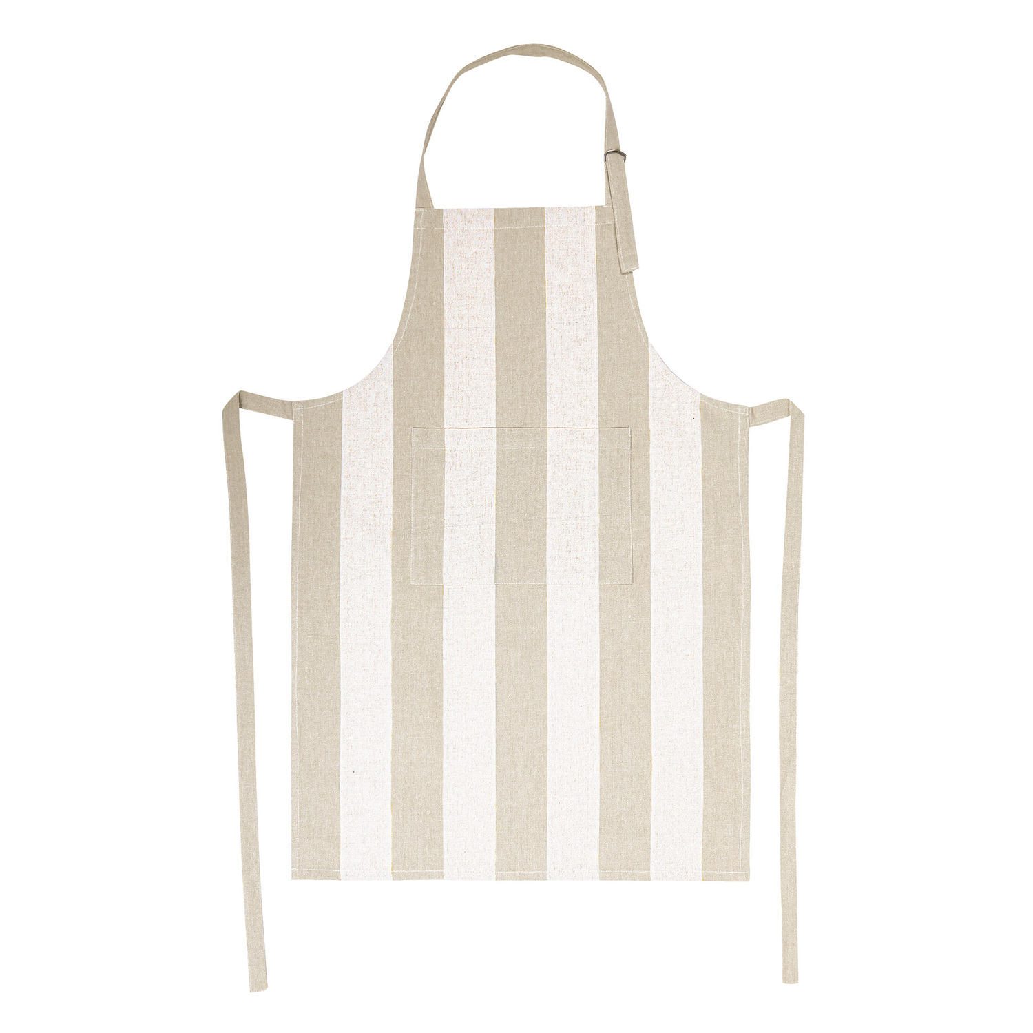 Napery Striped Cotton-Blend Apron