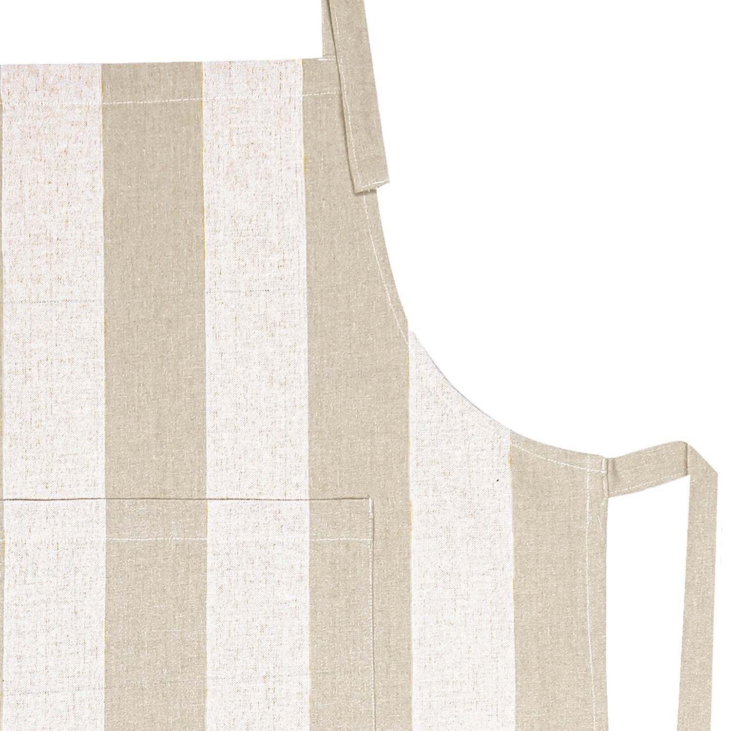 Napery Striped Cotton-Blend Apron